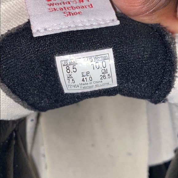 Black And White Sk8-HI Vans - Picture 5 of 5